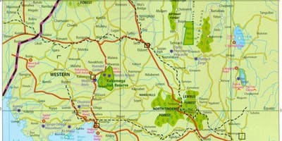 Zahodni provinci Keniji zemljevid